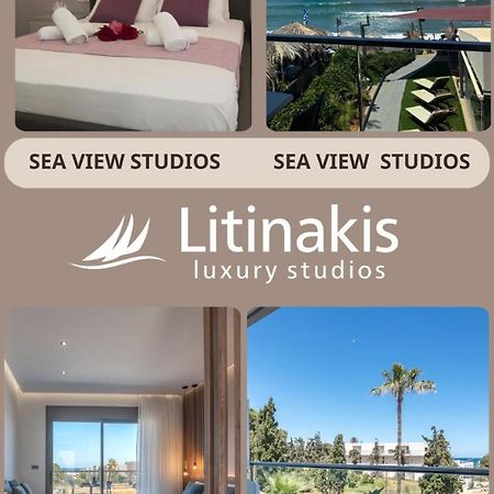 Litinakis Studios Sea View & Litinakis Studios Garden View 700 Meters Away Agia Marina  Bagian luar foto